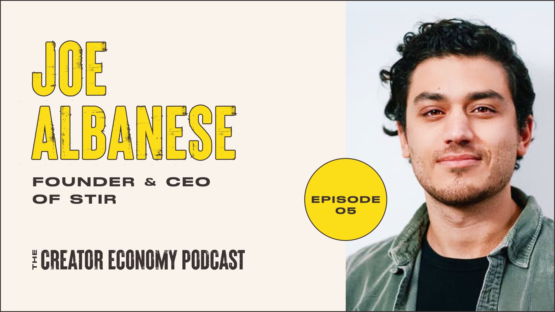 Joe Albanese, Founder & CEO of Stir